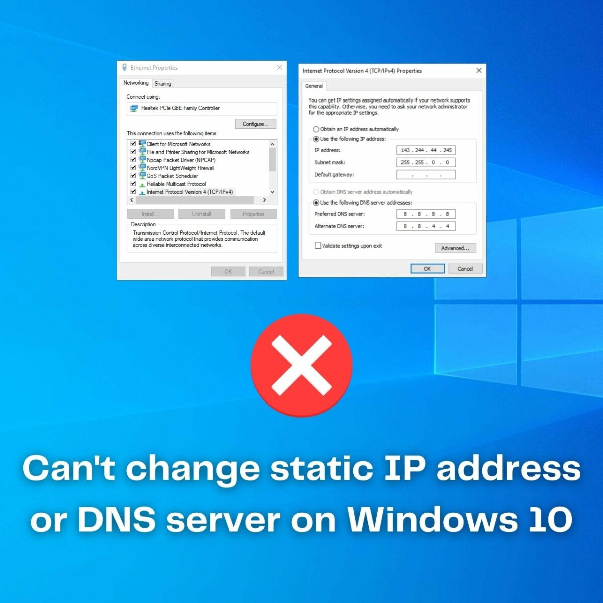 windows server specify mac for ip